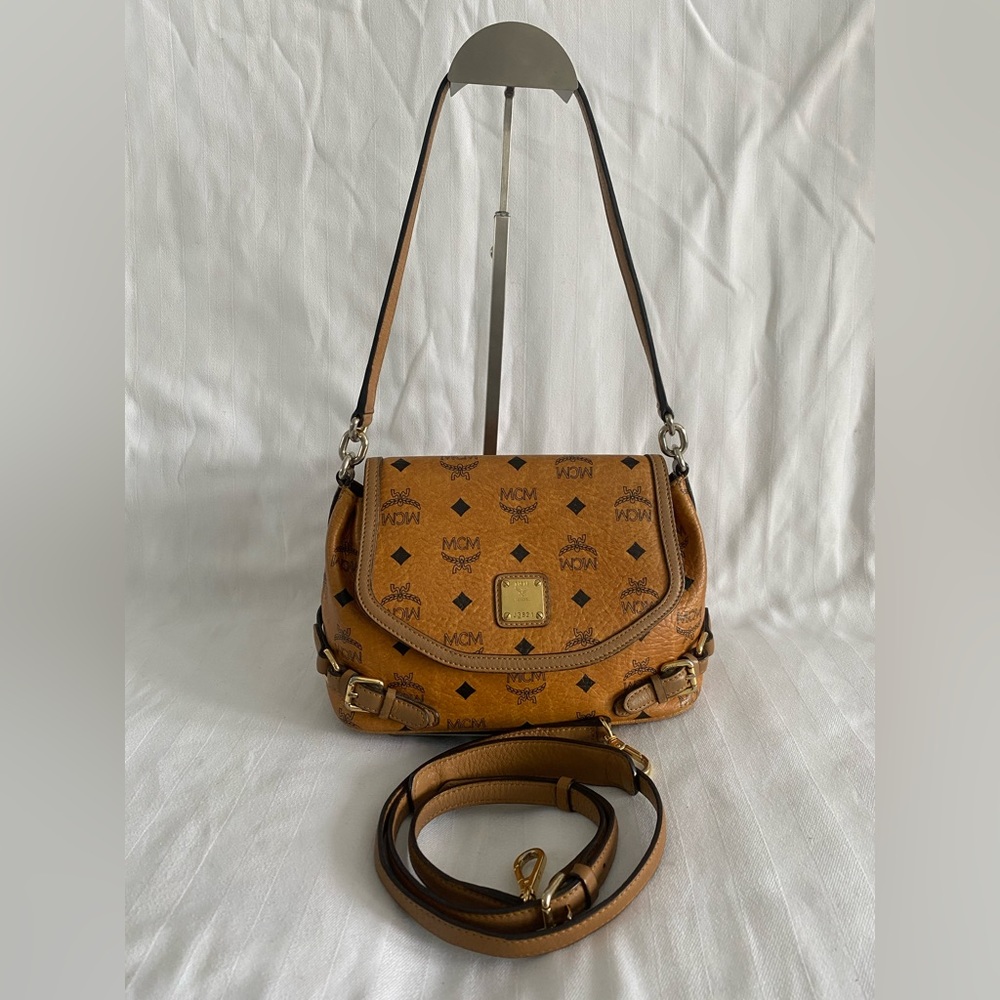 MCM Cognac Crossbody/Shoulder Bag